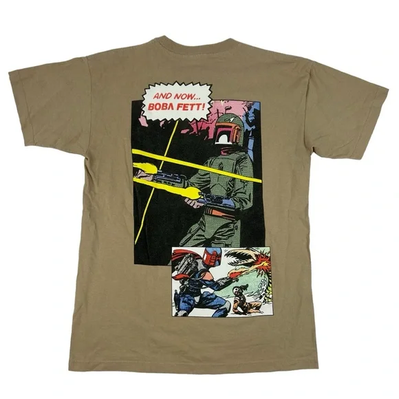 Bait x Star Wars Boba Fett comic book logo tee